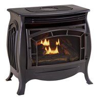 Duluth Forge Dual Fuel Vent Free Gas Stove - Model FDSR25, Matte Finish, Remote Control