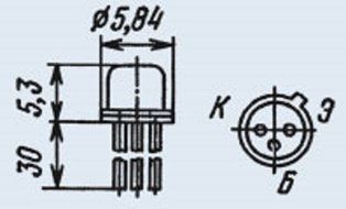 Transistors silicon KT3102D analogue 2N2484, 2N4124, 2N5209, BC184A GOLD USSR 5 pcs
