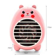 Rubility Cute Heater Fan Cartoon Household Warmer Mini Electric Fan Heater (Gray) N4