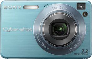 Sony Cybershot DSCW120 7.2MP Digital Camera with 4x Optical Zoom with Super Steady Shot (Silver) N9