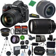 Nikon D750 - International Version (No Warranty), 18-55mm f/3.5-5.6 DX VR, Nikon 70-300mm f/4-5.6G, 2pcs 16GB... N2