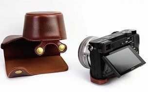 xhorizon TM FL1 Full Protection Bottom Opening Version Protective Leather Camera Case Bag with Tripod Design for... N48