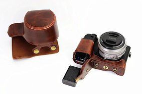 xhorizon TM FL1 Full Protection Bottom Opening Version Protective Leather Camera Case Bag with Tripod Design for... N49