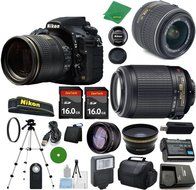 Nikon D810 International Version - No Warranty, 18-55mm f/3.5-5.6 VR, Nikon 55-200mm f4-5.6G ED VR Nikkor, 2pcs...