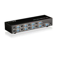 Portta PET0102V 2 Port 1x2 VGA Splitter with 3.5mm Stereo Audio support Bandwidth 500MHz 1080p N6