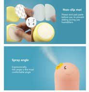 1pcs Cute Little Bird Mini Portable USB Charging Ultrasonic Air Humidifier Mist Maker Pink Yellow Blue