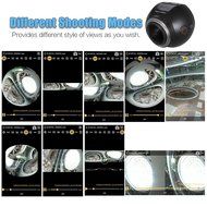 Andoer 360 Degree Wifi 2448P 30FPS 16M Fisheye Film Source Panorama Camera for Virtual Glasses VR Action Sports... N21