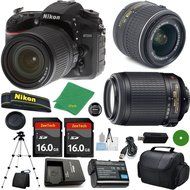 ZeeTech Ultimate Bundle for D7200 DSLR Body, 18-55mm VR Lens, 55-200mm f4-5.6G VR Nikkor, 2pcs 16GB ZeeTech Memory...