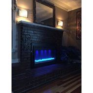 New Christmas Gift 36" Wall Fireplace 4,400 BTU Heater Electric Adjustable 120 Volt, Glass Remote LED Sidelight...