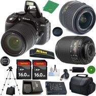 ZeeTech Ultimate Bundle for D5300 24.2 MP DSLR, NIKKOR 18-55mm f/3.5-5.6 Auto Focus-S DX VR, Nikon 55-200mm f4...