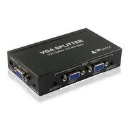 Portta PET0102V 2 Port 1x2 VGA Splitter with 3.5mm Stereo Audio support Bandwidth 500MHz 1080p N8