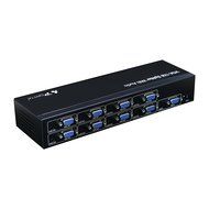 Portta PET0102V 2 Port 1x2 VGA Splitter with 3.5mm Stereo Audio support Bandwidth 500MHz 1080p N10