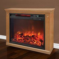 Lifesmart 3 Element Quartz Infrared Electric Portable Fireplace Space Heater