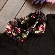 Spritech(TM) Fashion Women Thicken Basic Warm Crystal Pearl Doll Collar Long Puff Sleeve Slim Fit Velvet Sweater... N8