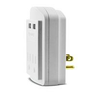 Aduro&reg; SURGE Travel Size Power Portable Mini 300 Joules Protector Multi Port Charging Station Hub with 2 Outlets... N9