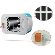 Rubility Multi-functional Warmer Mini Heater Household Office Desktop Electric Heater PTC Mini Fan Warmer (Pink) N2