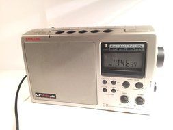 SANGEAN CC Radio Plus DX AM FM TV Weather Band Silver Receiver Tuner w Cord N5