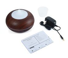 QH Wooden Grain Auto off Air Diffusers Quiet For Office Home Car and Baby (Dark brown) N2