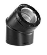 Simpson Duravent Elbow Direct Vent 4 " Id X 6-5/8 " Od 45 Deg. Black by M &amp; G Duravent Inc