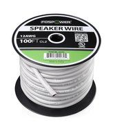 FosPower CL2 Rated 14AWG 2-Conductor In-Wall Speaker Wire (100 Feet) Oxygen-Free Pure Copper - UL Listed for In-Wall... N19