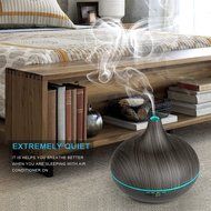 REIDEA Aroma Diffuser 300ml, Quiet Cool Mist Humidifier with 7 Colors LED and Waterless Auto Shut-off for Study...