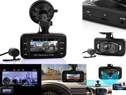 Generic Car DVR Recording Black Box Camera - 720P Front Viewing,130 Degree Rear Viewing,G Sensor N3
