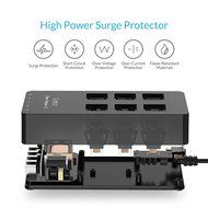 ORICO Home/office 6-Outlet Surge Protector Power Strip 5ft Power Cord with 5 Port 40W USB Charger,1700 Joule -... N12