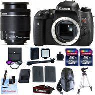 Canon EOS T6s + Canon 18-55mm IS STM + 2 32GB Transcend SD Memory Cards + LED Video Light + Spare LP E17 Battery...
