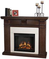 Real Flame Porter Electric Fireplace - Vintage Black Maple N3