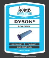 Dyson DC41 DC-41 9206040-01 Comparable Pre-Filter Washable and Reusable Replacement, Home Revolution Brand N2
