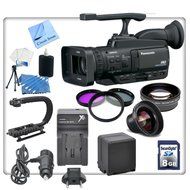 Panasonic AG-HMC40 AVCCAM HD Camcorder With Essentials Kit. Includes Stabiliazing Handle/Grip, Replacement VBG260...