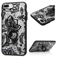 iPhone 7 Plus Case (5.5 inch) - 360 Degree Rotating Ring Holder Kickstand Shockproof Soft TPU Skin Bumper Frame... N4