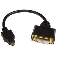 StarTech.com 8in Micro HDMI to DVI-D Adapter M/F - 8in Micro HDMI to DVI Cable - Connect a Micro HDMI phone or...