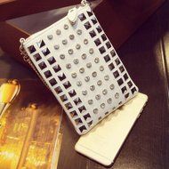 Spritech(TM) Special Pyramid Studs Design Mini Cellphone Pouch Luxury PU Leather Crossbody Single Shoulder Bag...