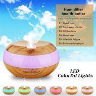 Cool Mist Humidifier, VICKMALL 300ml Essential Oil Diffuser Wood Grain Aromatherapy Ultrasonic Cool Mist humidifier...