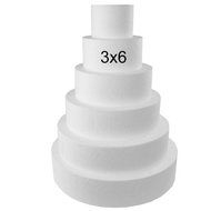 Round 3&quot; Cake Dummies - Set of 4 (3&quot; High by 4&quot; 6&quot; 8&quot; 10&quot;)