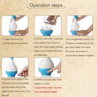 RipaFire Jady Pure Aromatherapy Humidifier Ultrasonic Sound Vibrations with Night Light Portable Mini USB Perfume... N2