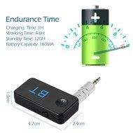 Docooler&reg; TS-BT35A18 Wireless Bluetooth Receiver Stereo Bluetooth 3.0 3.5mm AUX Hands-Free Bluetooth Car Kit for... N7