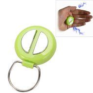 Round Shock-Your-Friend Electric Shock Handshake Toy - Green N3