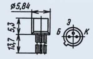 Transistor silicon military KT343B analogue 2N3545, BSW19, BSW21, BSW41 USSR 4 pcs N2