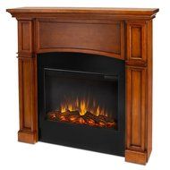Real Flame Bradford 7600-X-P SLIM LINE Electric Fireplace in Pecan - Mantel Only
