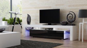 TV Stand MILANO 200 / Modern LED TV Cabinet / Living Room Furniture / Tv Cabinet fit for up to 90-inch TV screens... N8