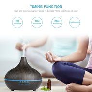 REIDEA Aroma Diffuser 300ml, Quiet Cool Mist Humidifier with 7 Colors LED and Waterless Auto Shut-off for Study... N4