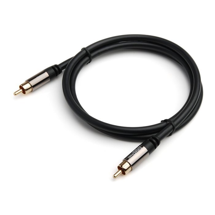 KabelDirekt (6 feet) 1 x RCA Male to 1 x RCA Male Subwoofer / Digital Audio / Video Cable - PRO Series N4