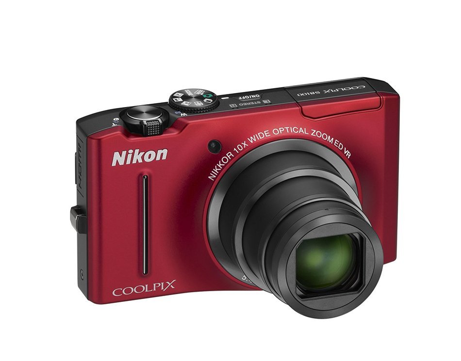 Nikon Coolpix S8100 12.1 MP CMOS Digital Camera with 10x Zoom-Nikkor ED Lens and 3.0-Inch LCD (Red) N14