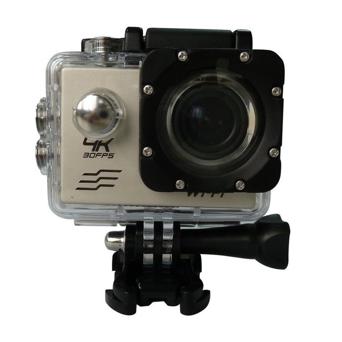 VGSION Waterproof WIFI 4K Utra HD Sports HD Camera with Bicycle Mounts Helmet Cam N7