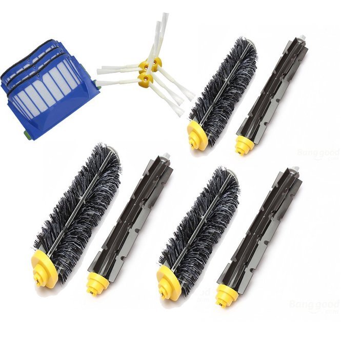 Free Shipping Accessory Kit for Irobot Roomba 595 585 - Includes 3 Pack Filter, Side Brush,bristle Brush and Beater...
