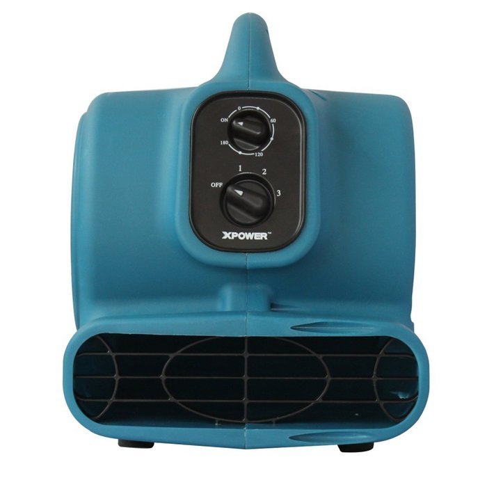 XPOWER P-230AT 1/5 HP 800 CFM 3 Speeds Mini Air Mover with 3-Hour Timer and Built-In Dual Outlets for Daisy Chain... N19