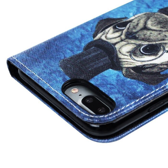 iPhone 7 Plus Case (5.5 inch) - Flip Stand Wallet Case PU Leather Shock-Absorption Soft TPU Inner Bumper Cute... N13