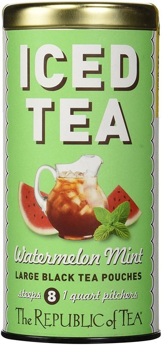 The Republic Of Tea Ginger Peach Black Iced Tea, 8 Large Iced Tea Pouches / 8 Quarts, Award-Winning Premium Black...